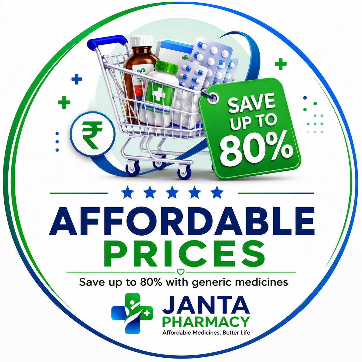 Affordable medicines and generic savings badge