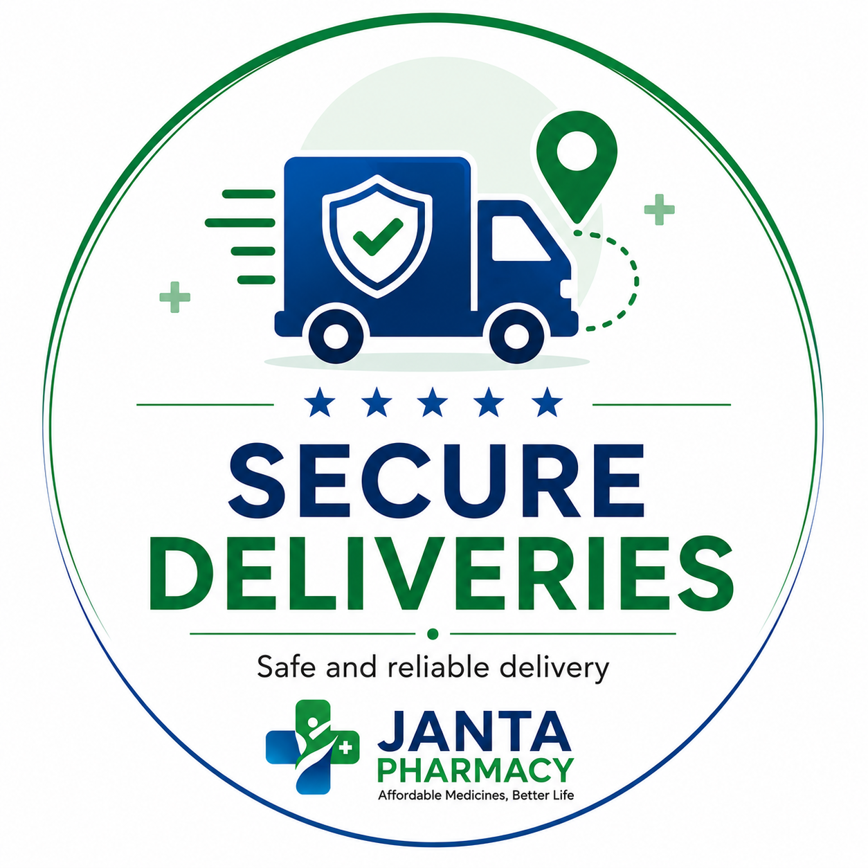 Secure home delivery badge